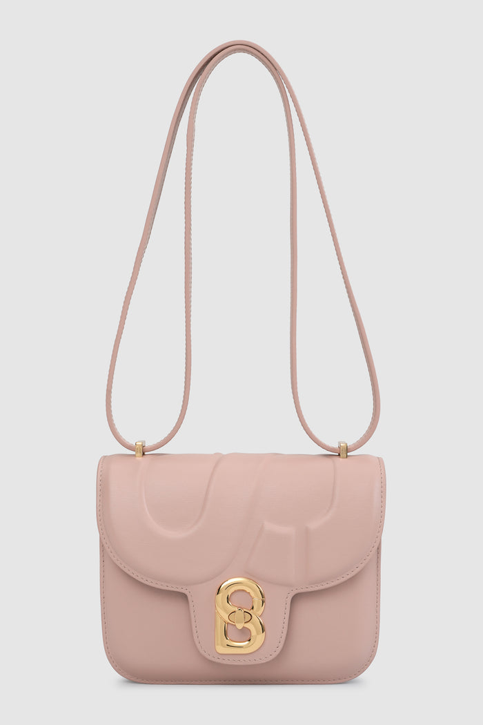 alba bag shiny leather in rosebud by buttonscarves