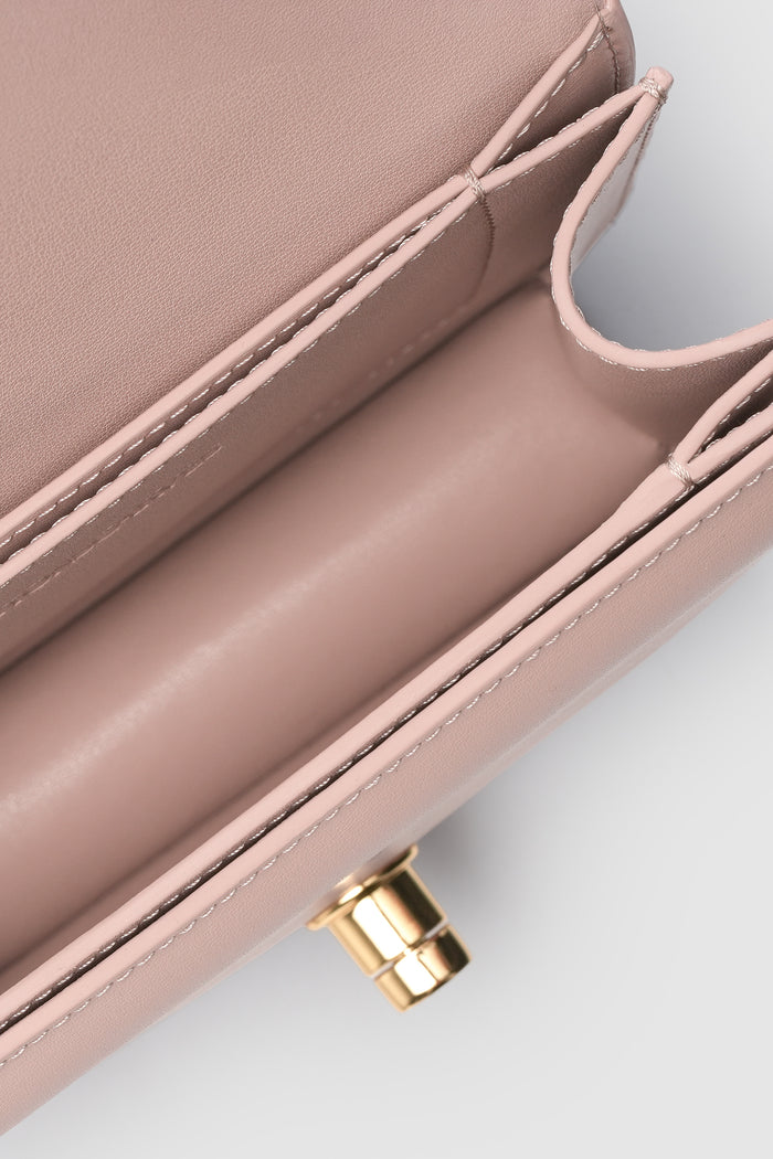 alba bag shiny leather in rosebud by buttonscarves interior