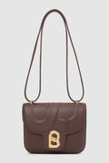 alba bag shiny leather in sequoia by buttonscarves