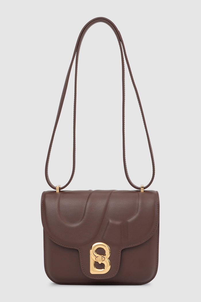 alba bag shiny leather in sequoia by buttonscarves