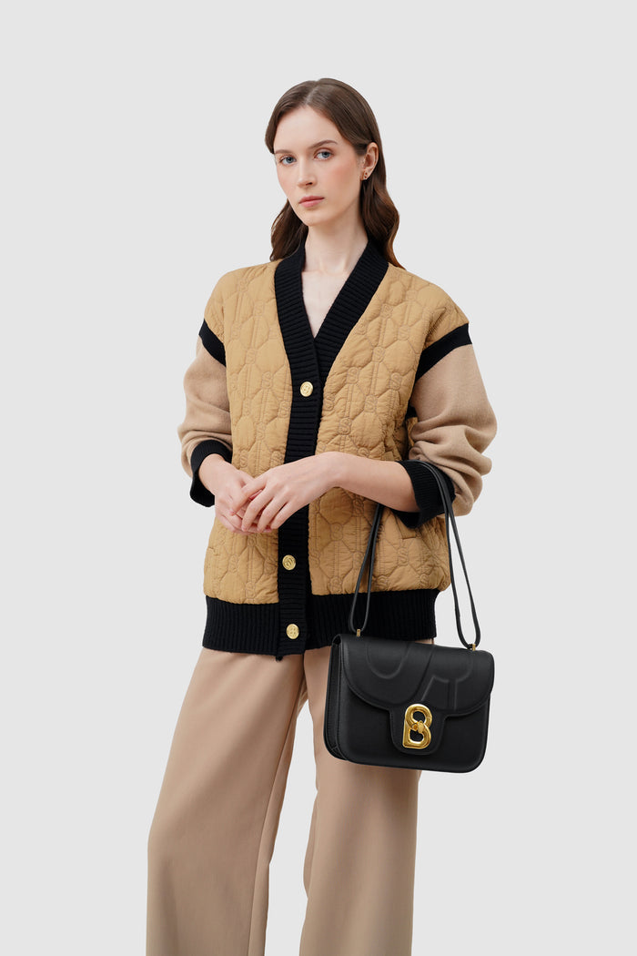 alba bag large in black by buttonscarves wrist carry style