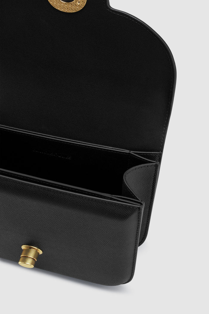 alba bag large in black by buttonscarves interior compartment