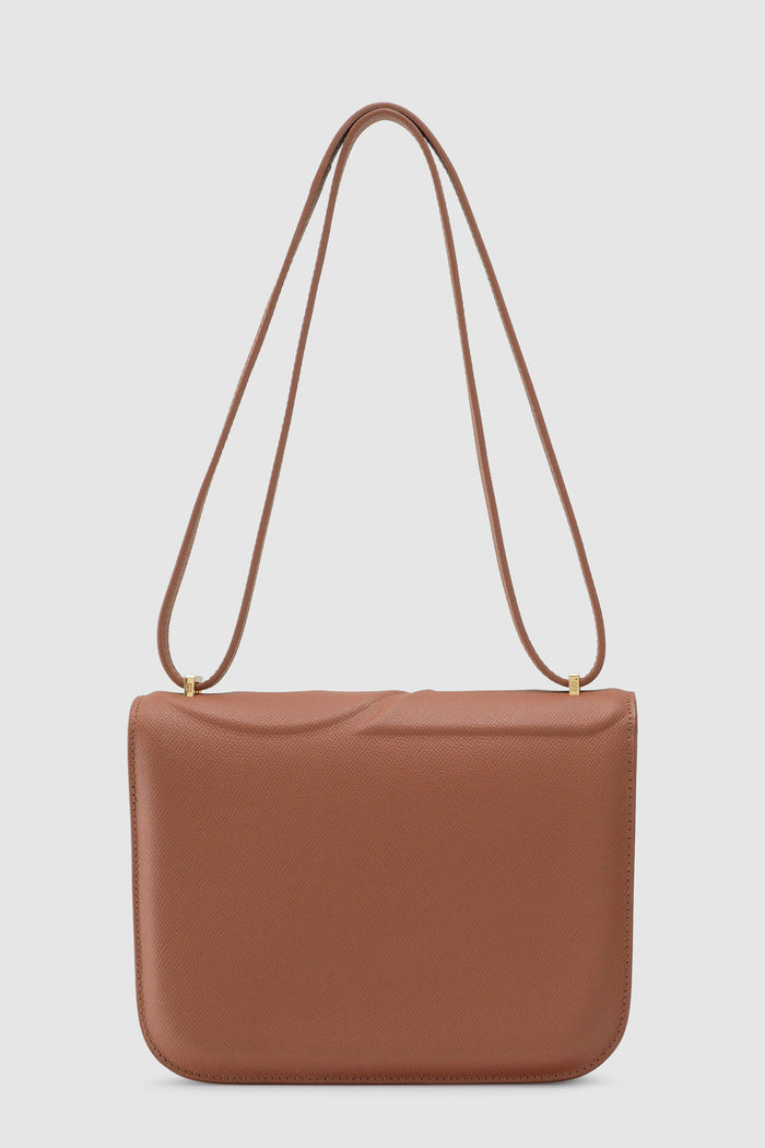 alba bag large in caramel by buttonscarves back view