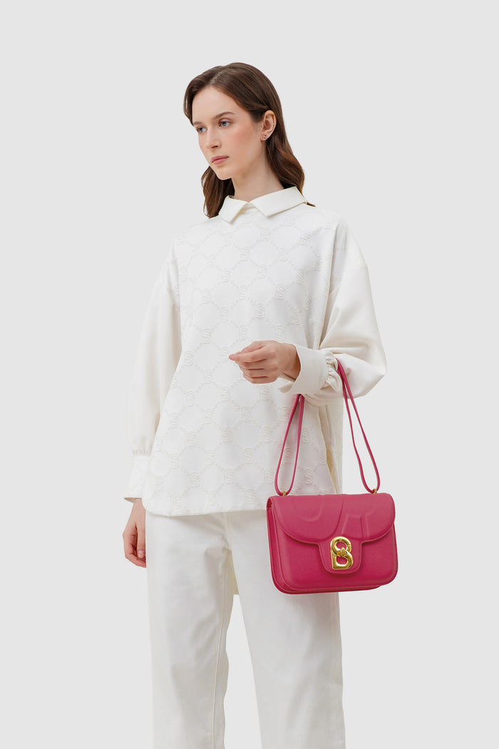 alba bag large in orchidea by buttonscarves wrist carry style