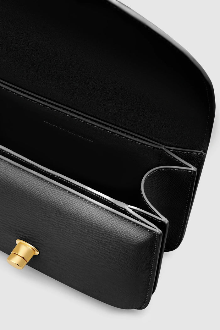 alba bag medium in black by buttonscarves interior compartment