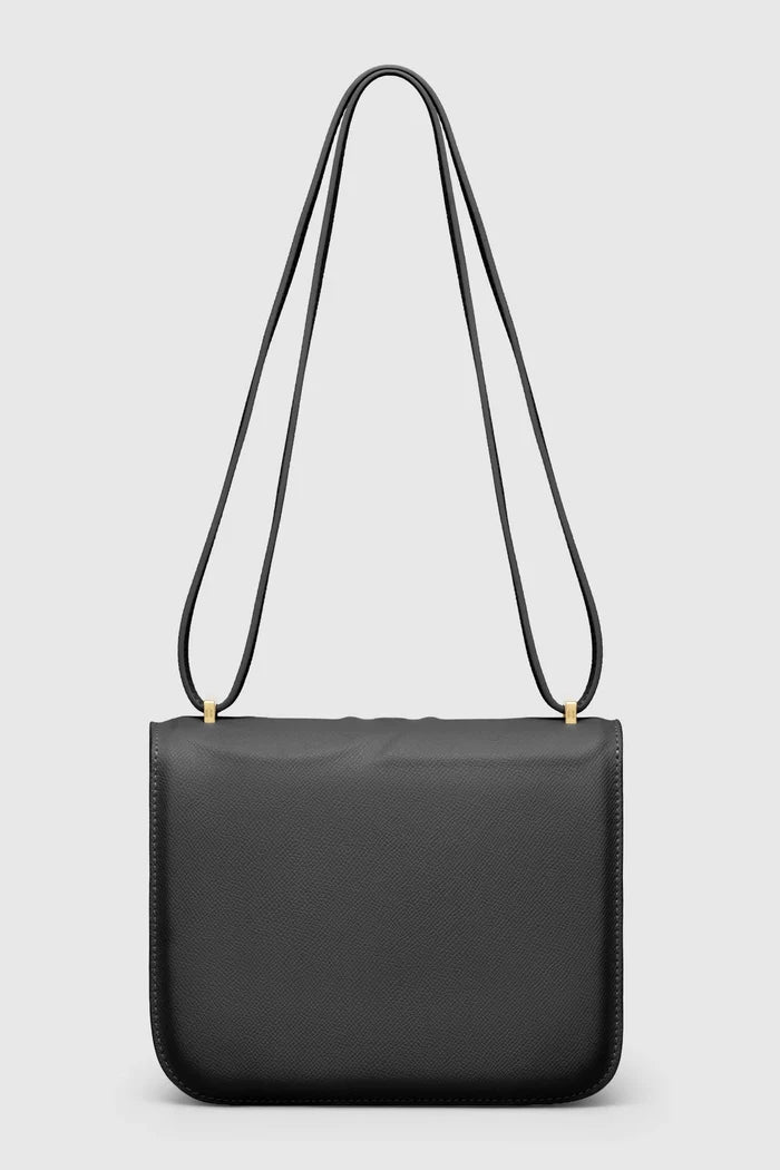alba bag medium in black by buttonscarves back view