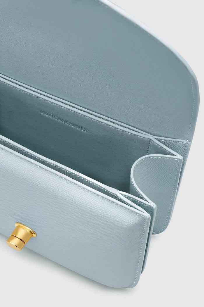 alba bag medium in blue by buttonscarves interior compartment