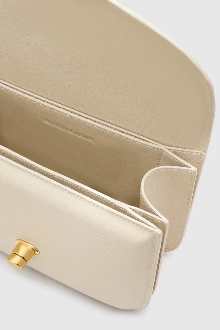 alba bag medium in chalk by buttonscarves interior compartment