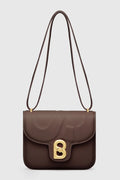 alba bag medium in dark cocoa by buttonscarves