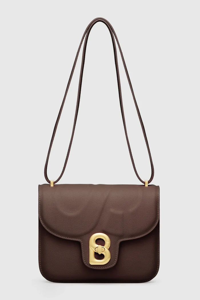 alba bag medium in dark cocoa by buttonscarves