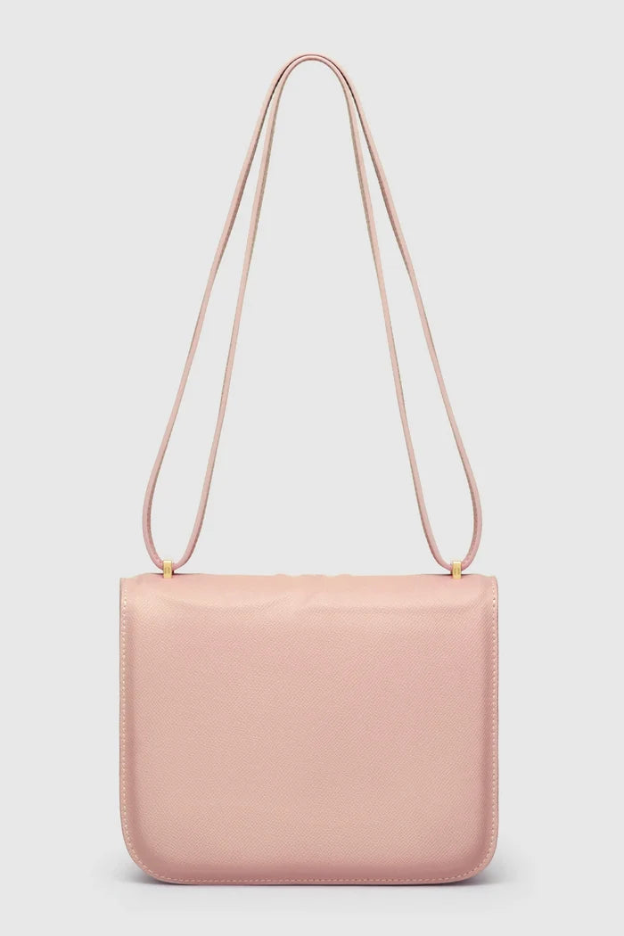 alba bag medium in dusty pink by buttonscarves back view
