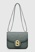 alba bag medium in green by buttonscarves