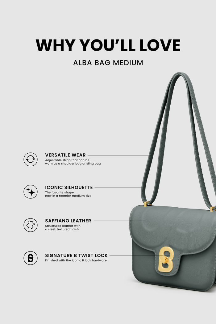 alba bag medium in green by buttonscarves feature overview