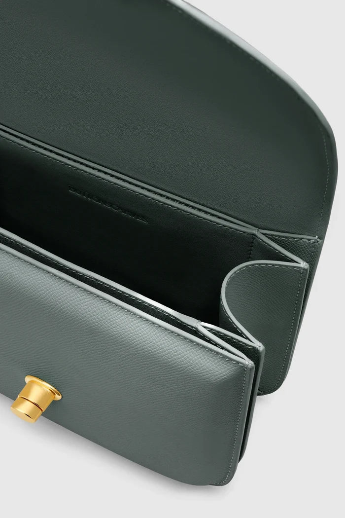 alba bag medium in green by buttonscarves interior compartment