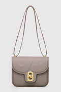 alba bag medium in taupe by buttonscarves