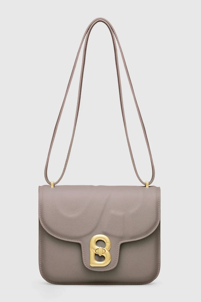 alba bag medium in taupe by buttonscarves