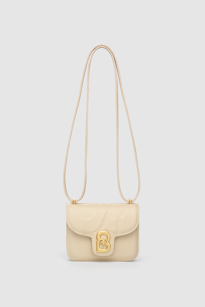 alba bag mini in beige by buttonscarves