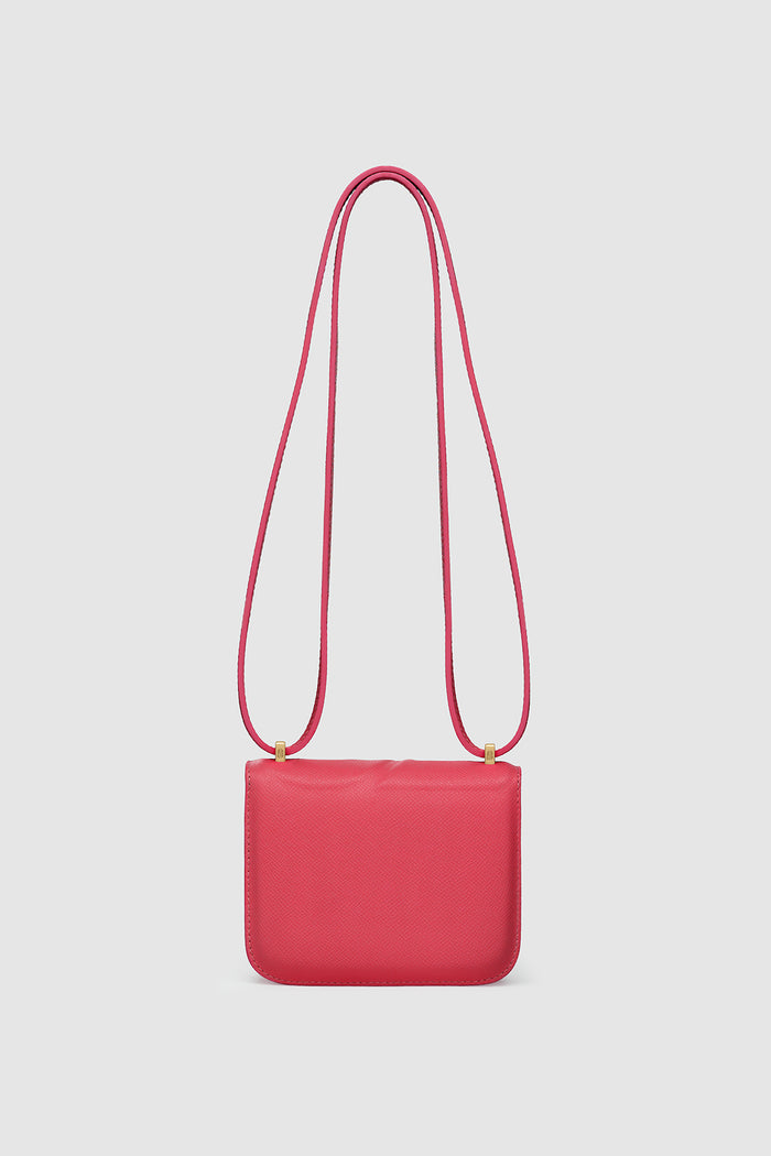 alba bag in red by buttonscarves back view