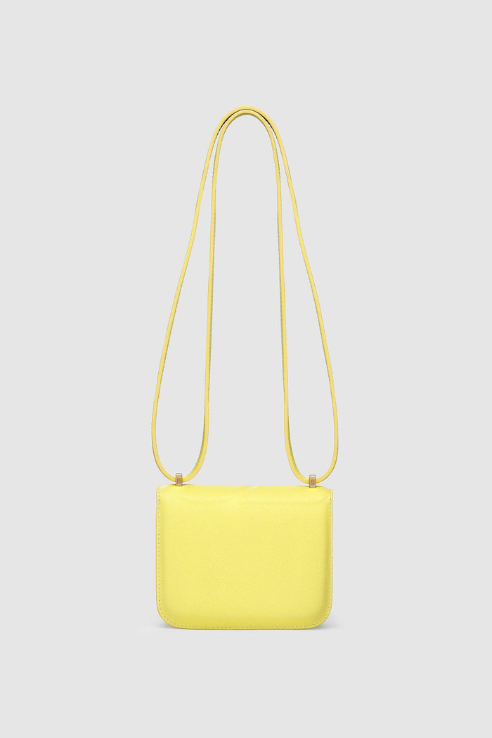 alba bag in yellow by buttonscarves back view