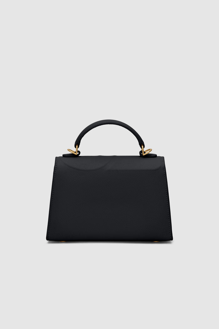 alda bag black by buttonscarves back view