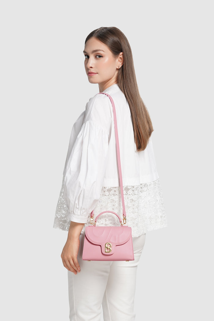 alda bag pink with detachable strap