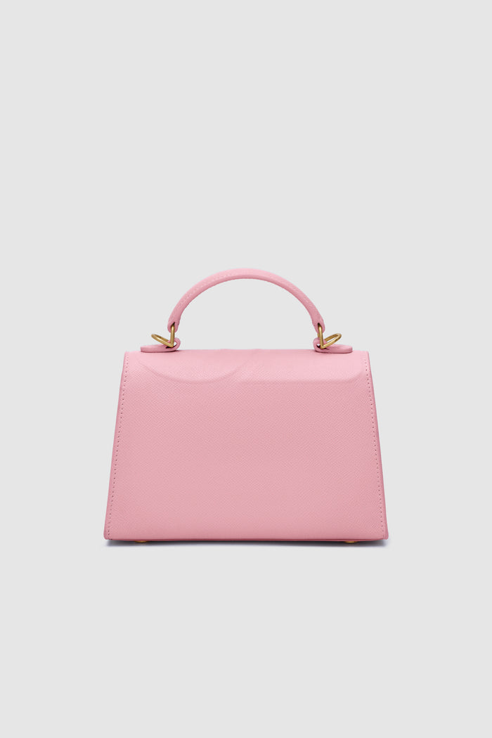 alda bag pink by buttonscarves back view