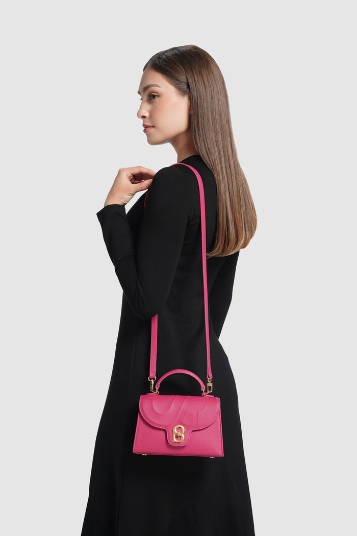 alda bag viva magenta with detachable strap