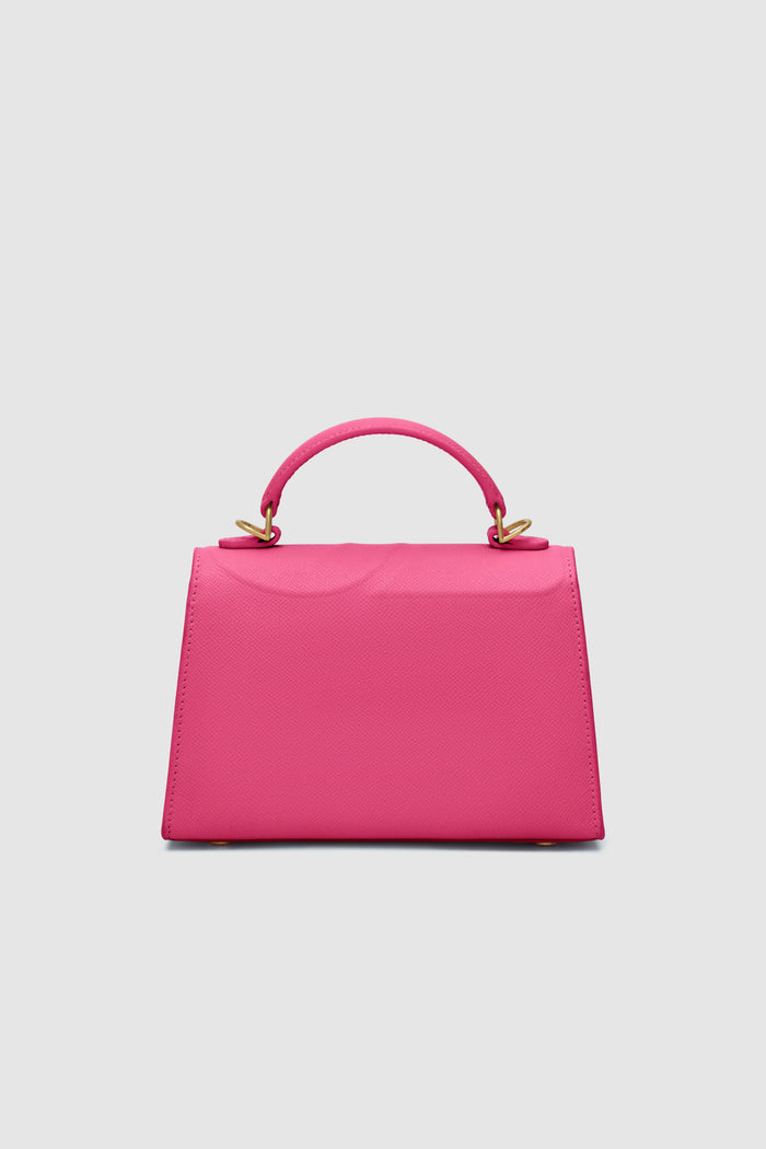 alda bag viva magenta by buttonscarves back view