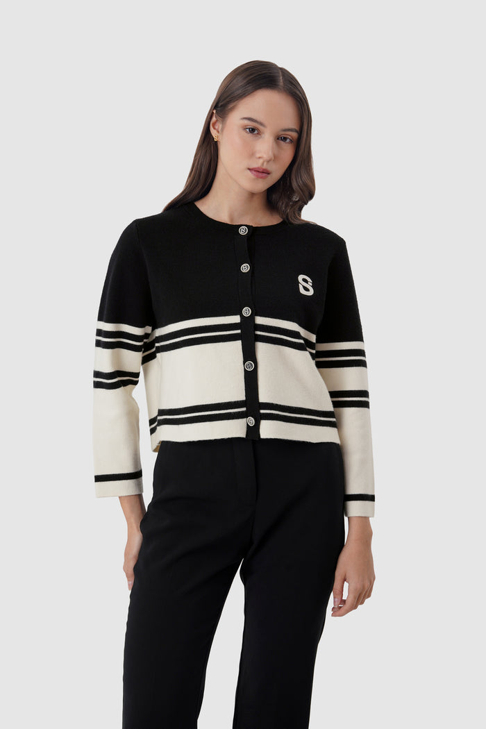 Alexa Crop Jacket - Black