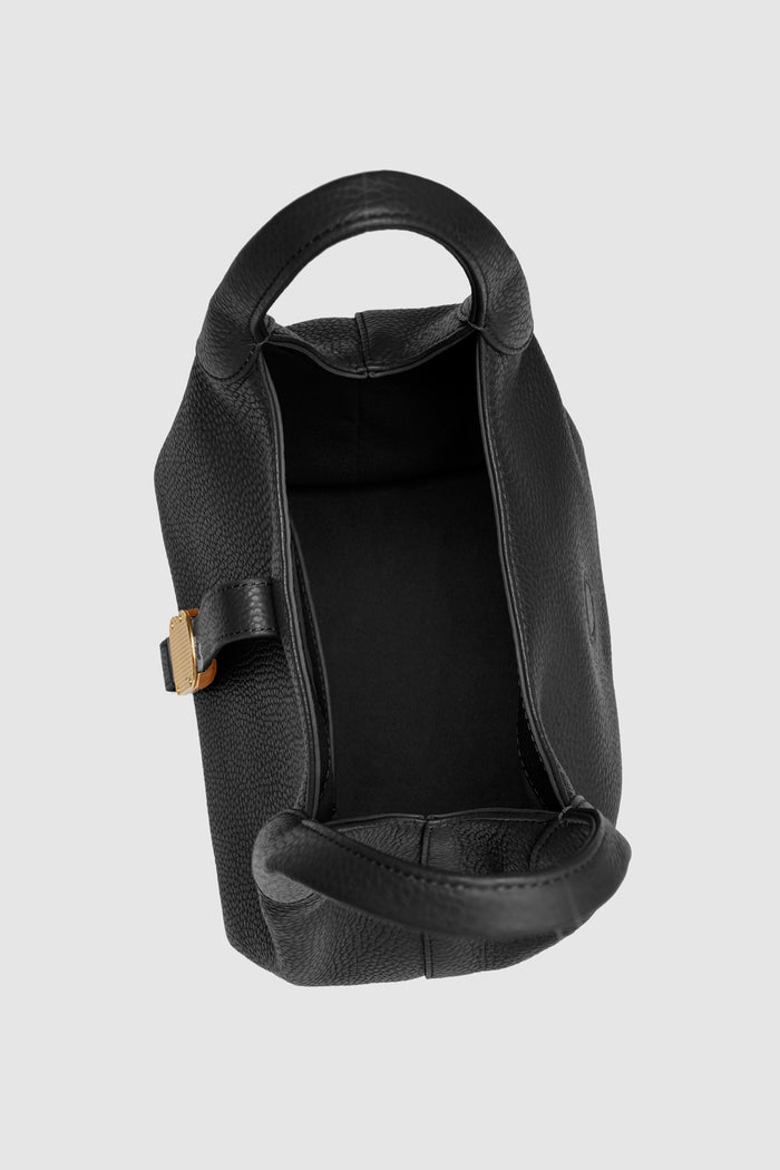 alexandra shoulder bag in black by buttonscarves interior