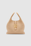 alexandra shoulder bag in champagne by buttonscarves