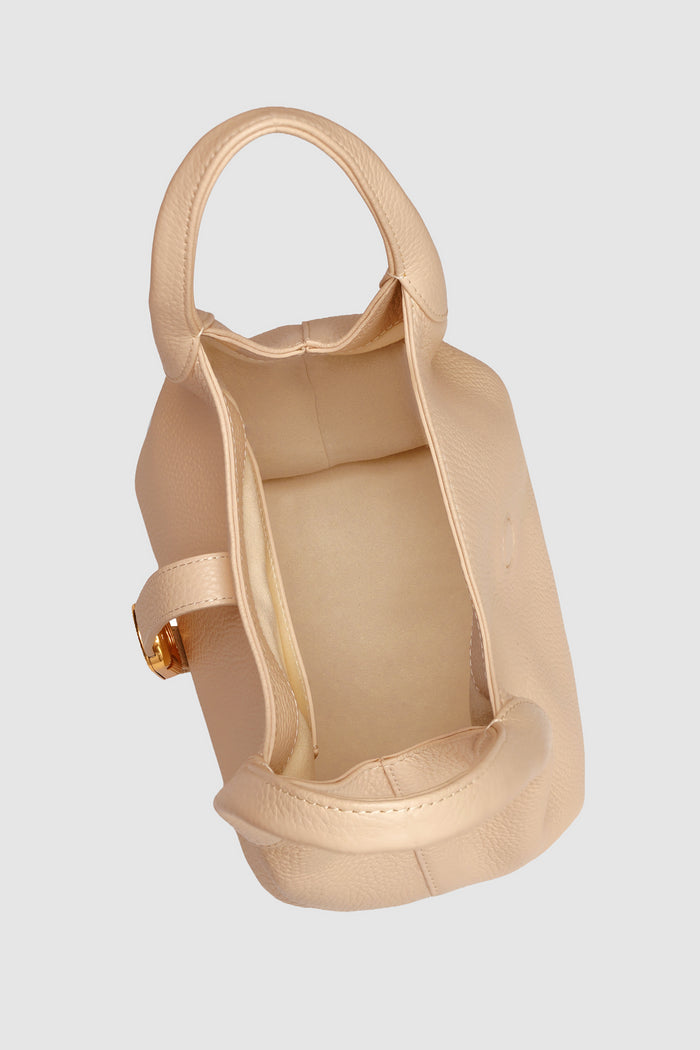 alexandra shoulder bag in champagne by buttonscarves interior