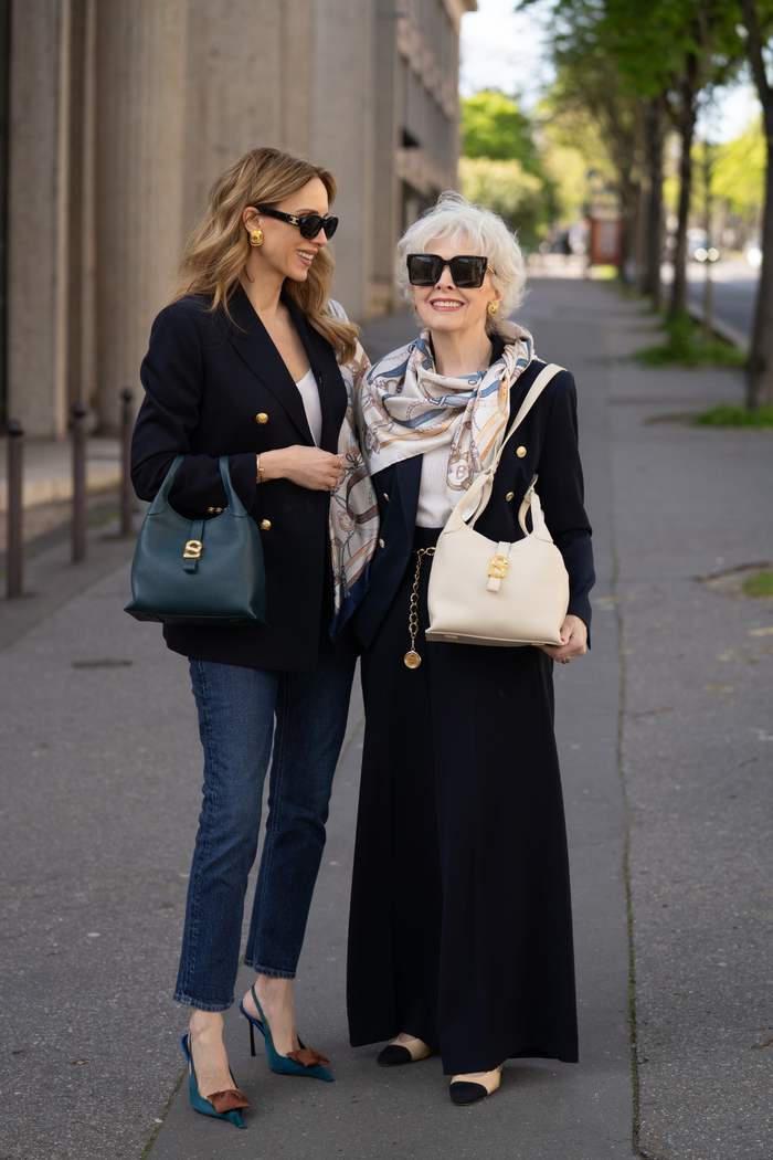alexandra shoulder bag in jeans by buttonscarves style look
