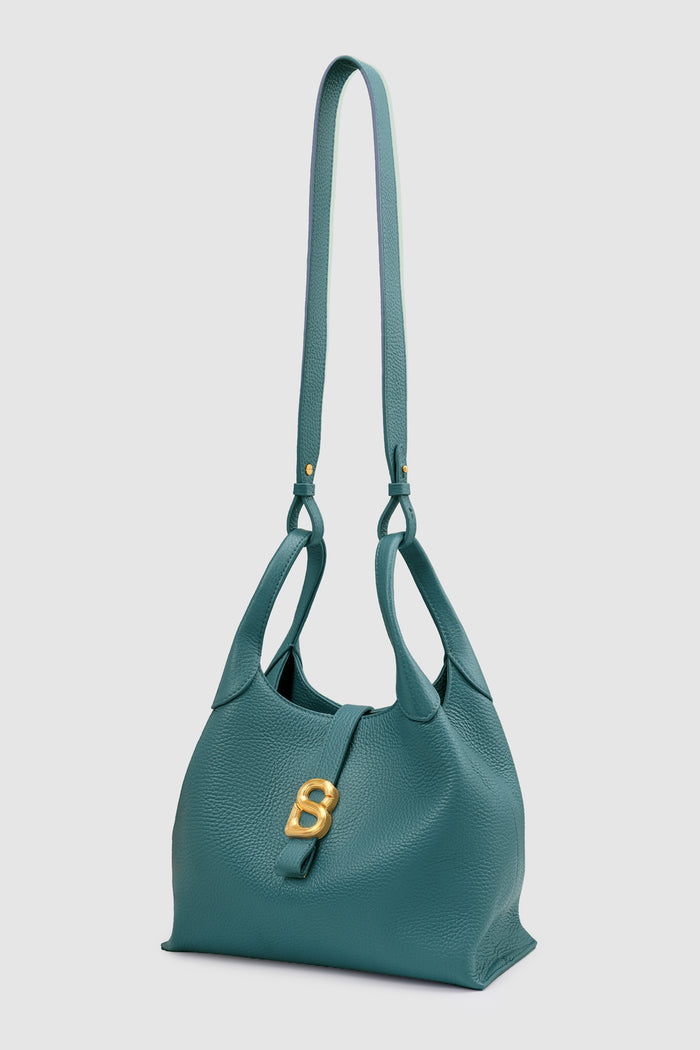 alexandra shoulder bag in jeans by buttonscarves with detachable strap