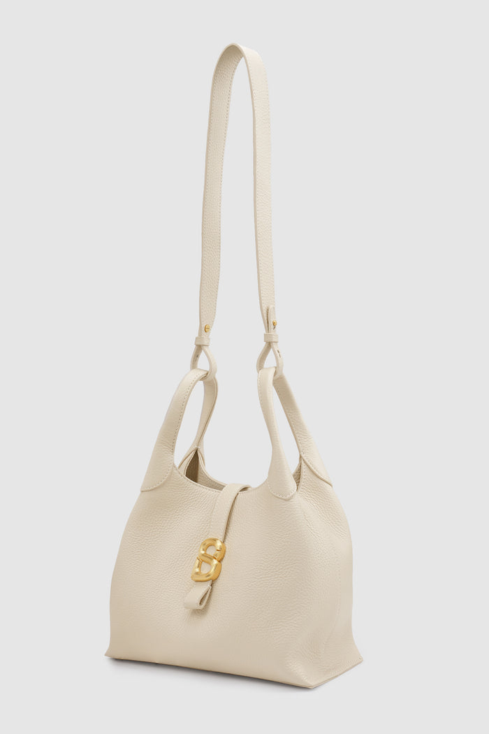 alexandra shoulder bag in lamb by buttonscarves with detachable strap