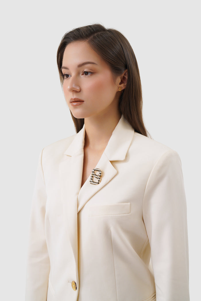 alice brooch in chess by buttonscarves on blazer