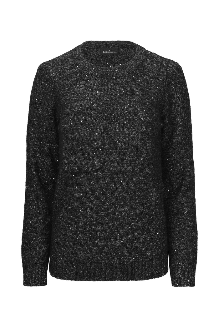 alice sweatshirt in black by buttonscarves