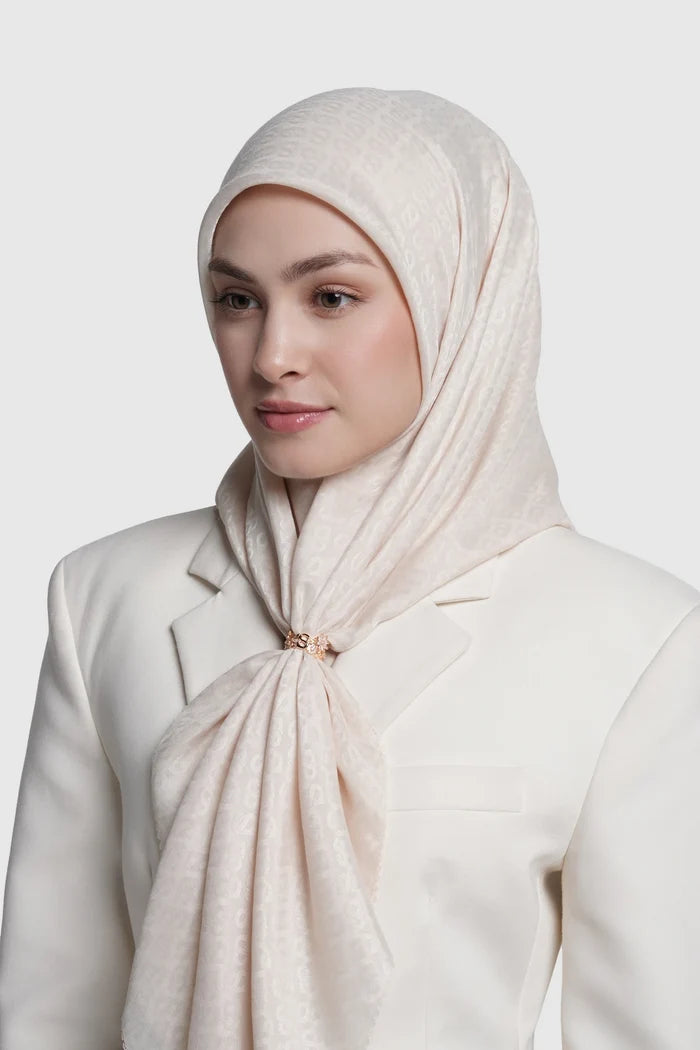 alina ring brooch in rose gold by buttonscarves on scarf