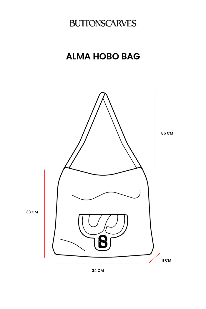Alma Hobo Bag - Brown
