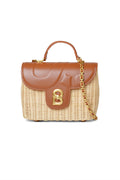 Alma Rattan Bag Medium - Caramel