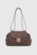 alma shoulder bag in brown by buttonscarves