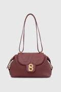 alma shoulder bag in cabernet by buttonscarves