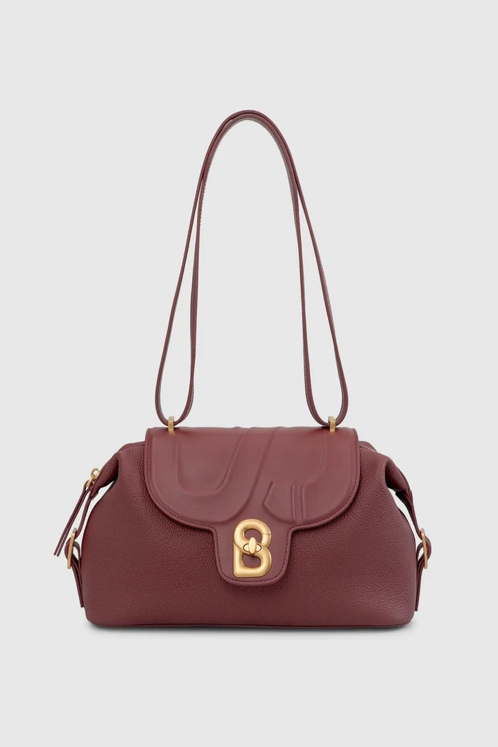 alma shoulder bag in cabernet by buttonscarves