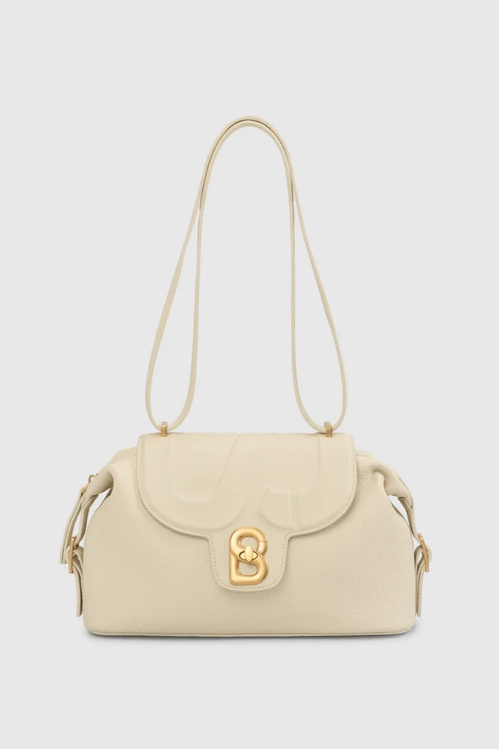 alma shoulder bag in chalk by buttonscarves
