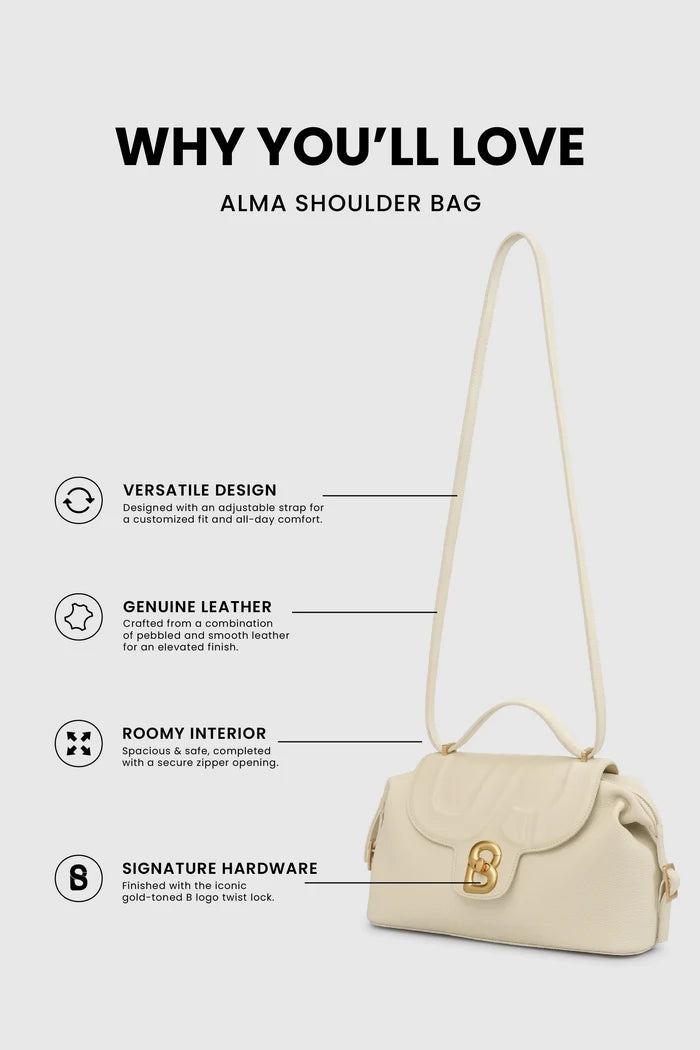 alma shoulder bag in chalk by buttonscarves feature overview