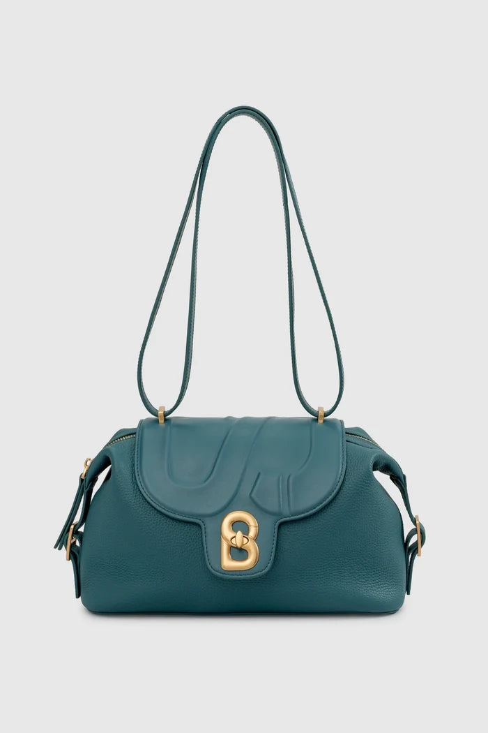 alma shoulder bag in teal by buttonscarves