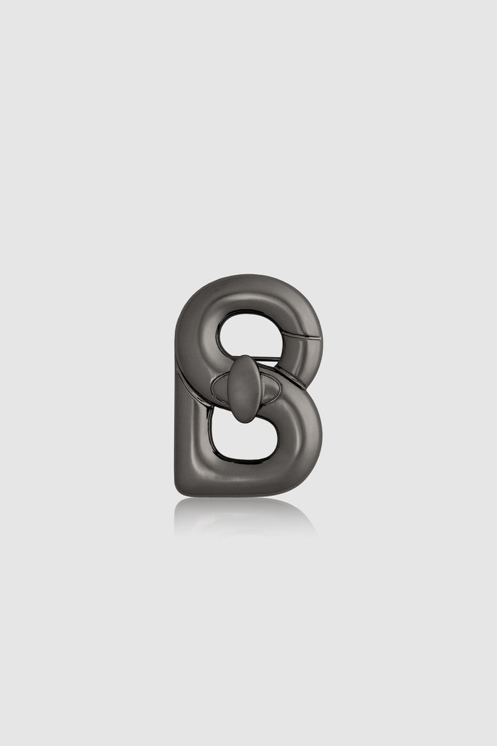 Alma Twist Brooch - Hematite