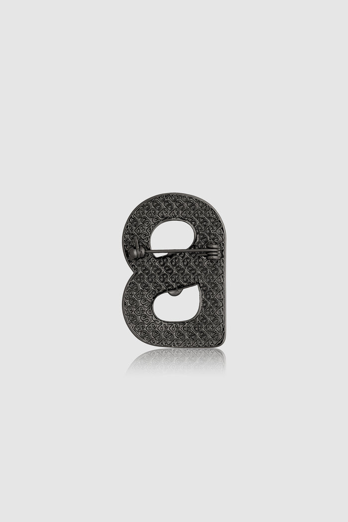 Alma Twist Brooch - Hematite