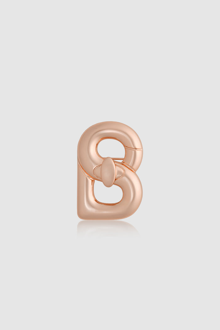 Alma Twist Brooch - Rose Gold