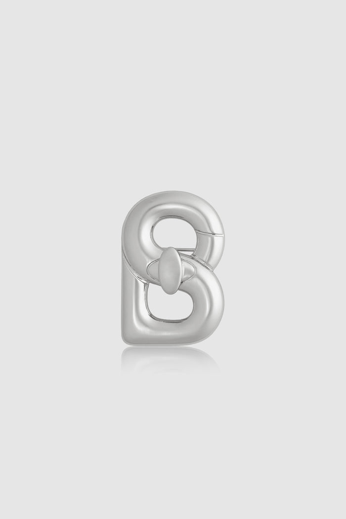 Alma Twist Brooch - Silver